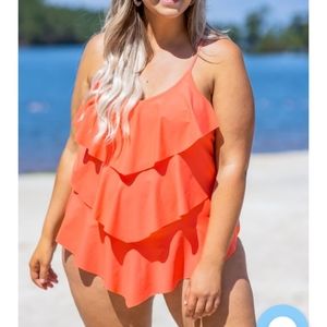 Summertime Coral Swimsuit